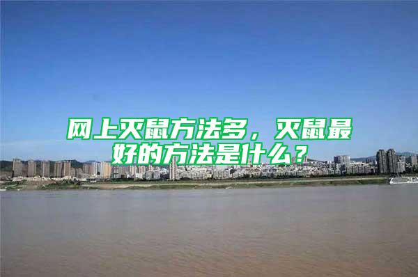 網上滅鼠方法多，滅鼠最好的方法是什么？