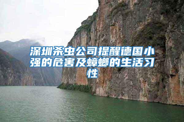 深圳殺蟲公司提醒德國(guó)小強(qiáng)的危害及蟑螂的生活習(xí)性