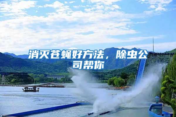 消滅蒼蠅好方法，除蟲公司幫你