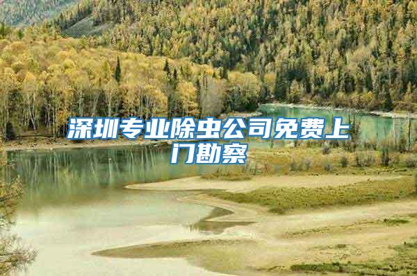 深圳專業(yè)除蟲公司免費上門勘察
