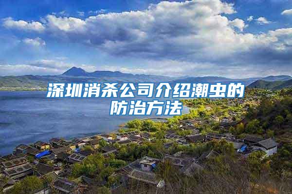 深圳消殺公司介紹潮蟲(chóng)的防治方法