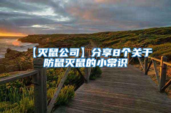 【滅鼠公司】分享8個(gè)關(guān)于防鼠滅鼠的小常識