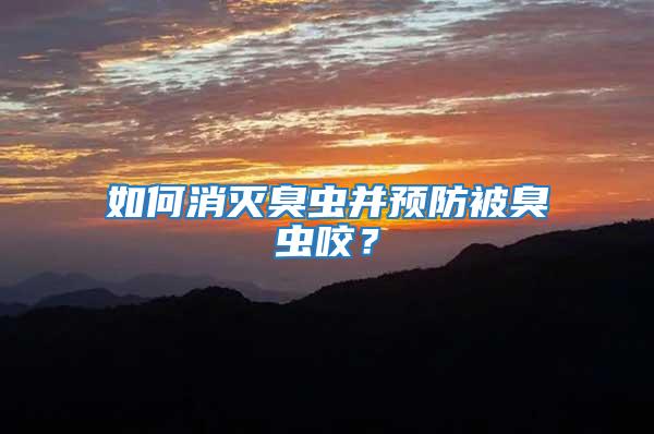 如何消滅臭蟲并預(yù)防被臭蟲咬？