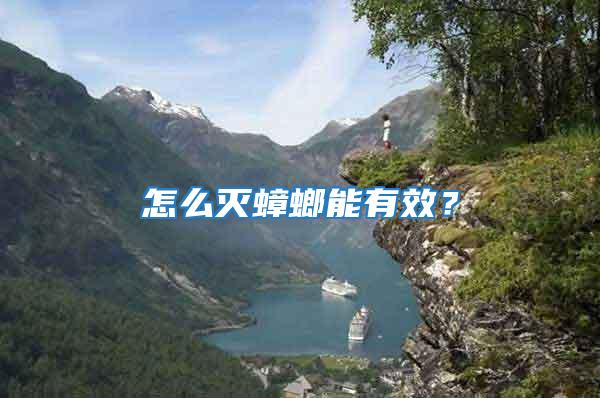 怎么滅蟑螂能有效？