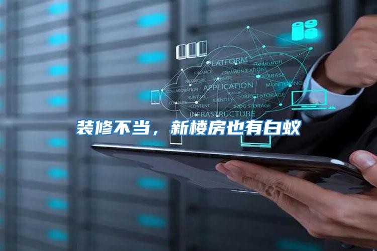 裝修不當，新樓房也有白蟻