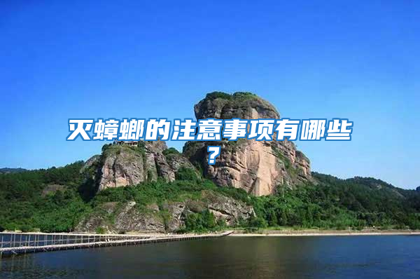 滅蟑螂的注意事項有哪些？