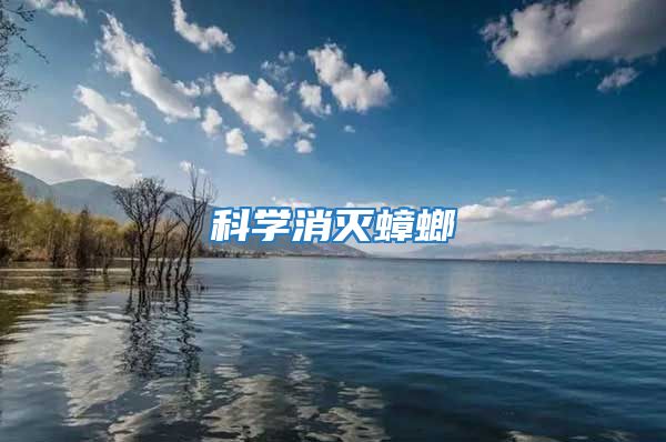 科學消滅蟑螂