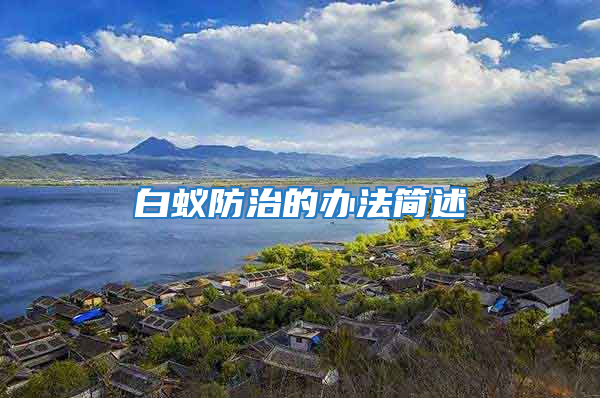 白蟻防治的辦法簡述