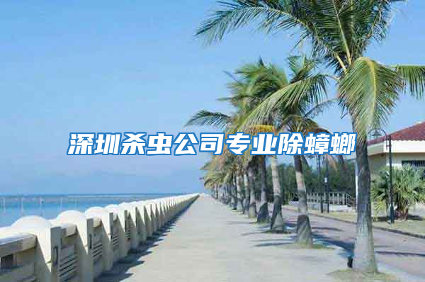 深圳殺蟲公司專業(yè)除蟑螂