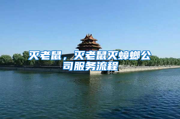 滅老鼠，滅老鼠滅蟑螂公司服務(wù)流程